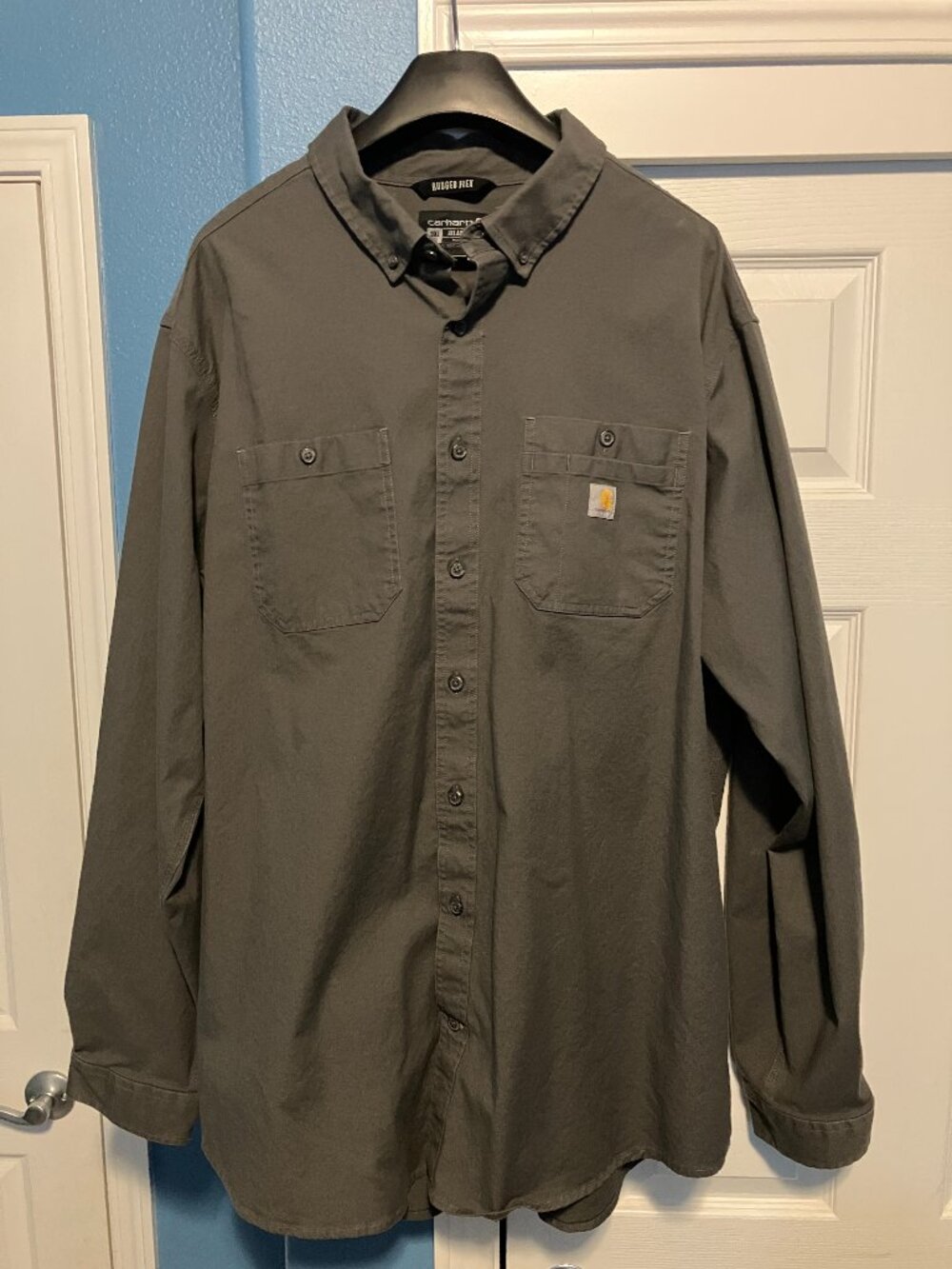Carhartt Men’s 3XL Tall Long Sleeve Shirt Rugged Flex Relaxed Fit